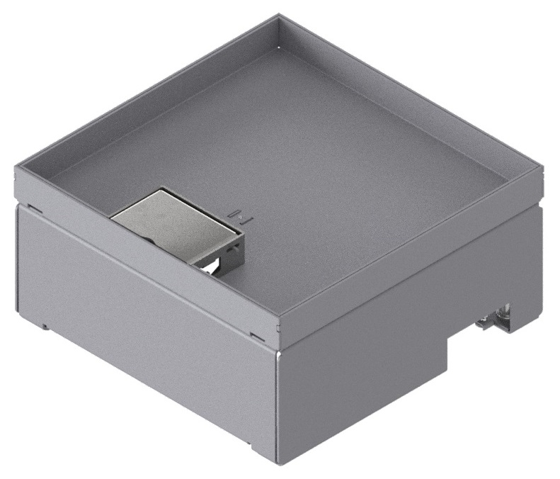 Produktbild UBD 212 201  -  Unterflur-Bodendose UBD 210 inkl. Deckel mit Kante, geschlossen, 20mm Vertiefung und 1 Schnurauslass